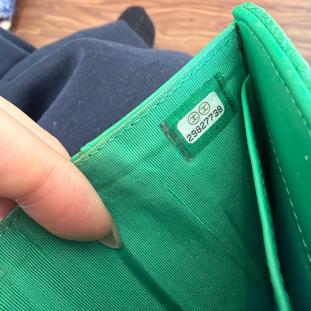 値下げ中！ CHANEL レザー三つ折り財布 ボーイシャネル