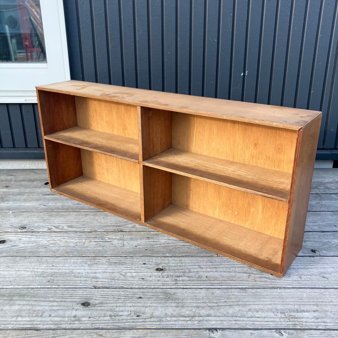 昭和レトロ 古家具 古材 格子型 飾り棚 ディスプレイラック オープンラック