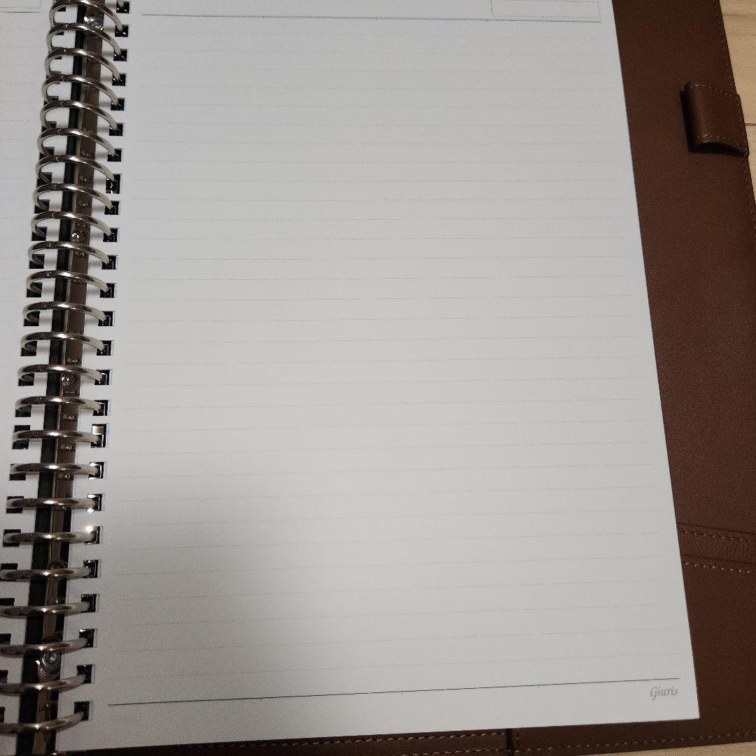 新品未使用Giuris maruman×SOMES 本革バインダーノート B5