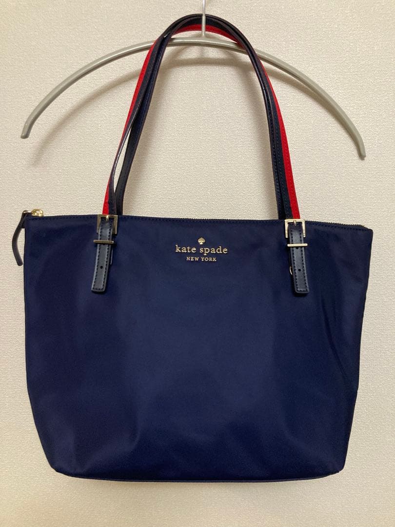 【美品】　kate spade ネイビー ショルダーバッグ