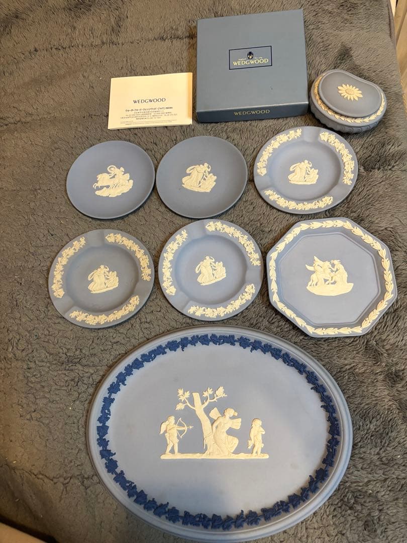  ブルー皿 8点セット