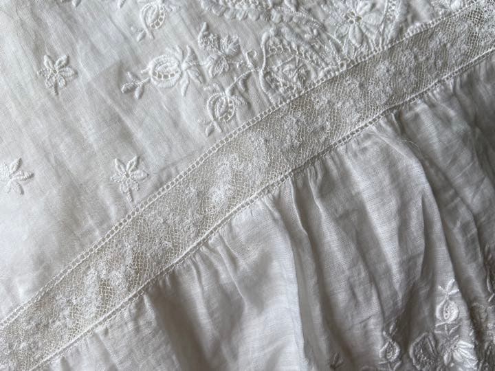 豪華*美しい手刺繍フランスアンティーク*スカート*手刺繍*アンティークレース