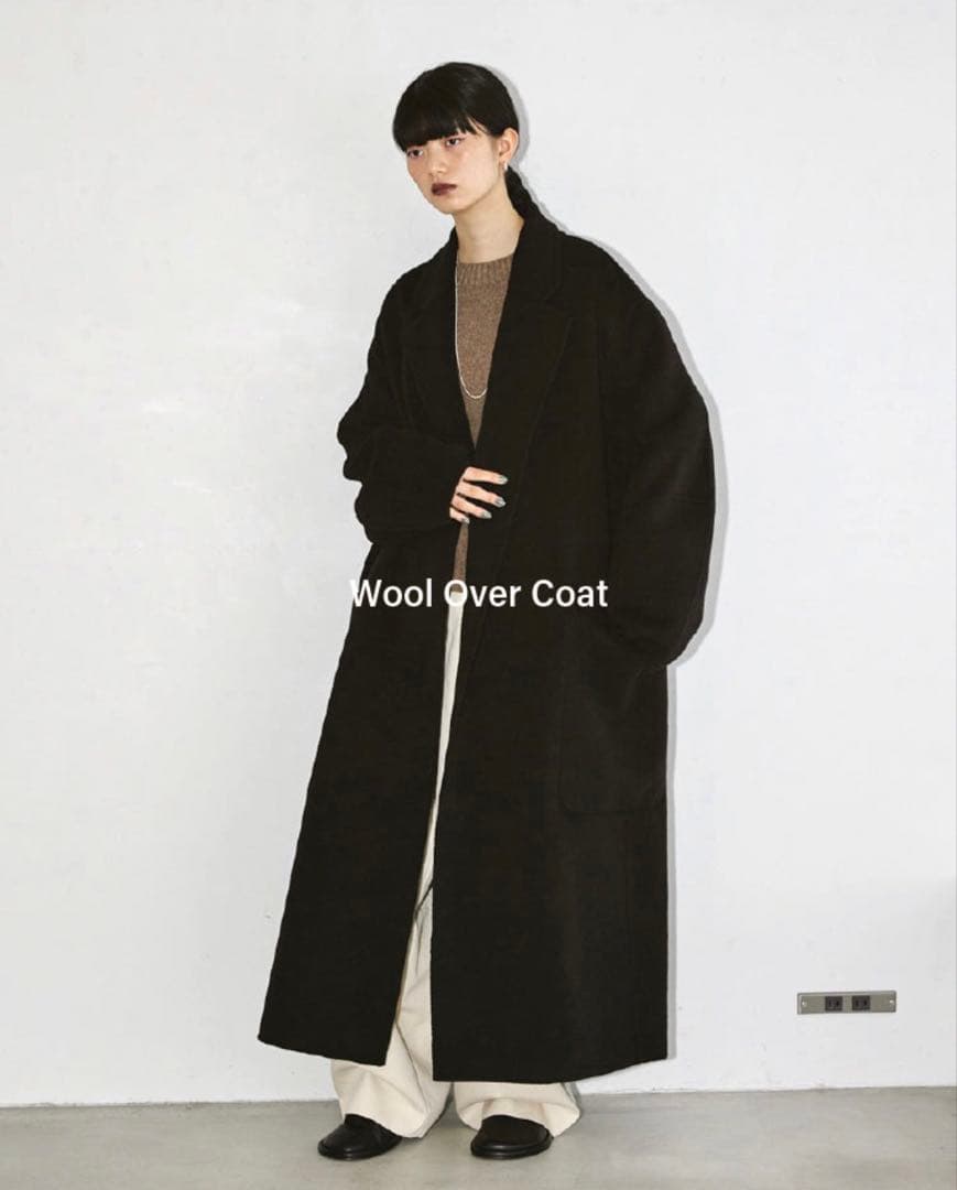 近年モデル✨TODAYFUL wool over coat ブラック　36