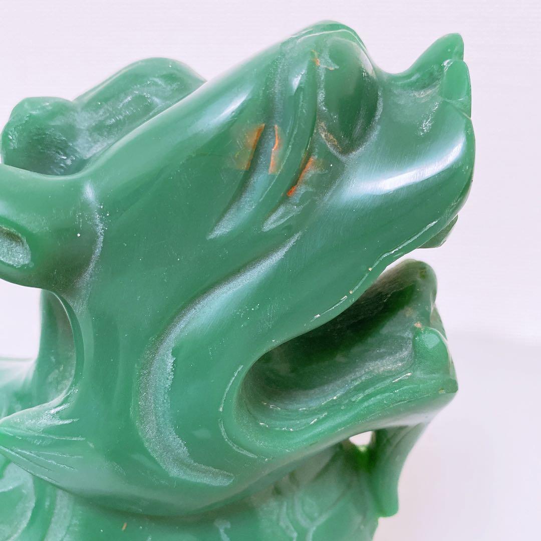 砡製　獅子置物　箱付 4.3kg