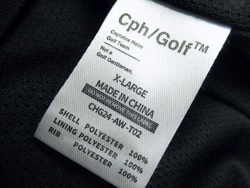 XL 24AW キャプテンズヘルム ゴルフ ダブルメッシュ 長袖 Tシャツ 黒