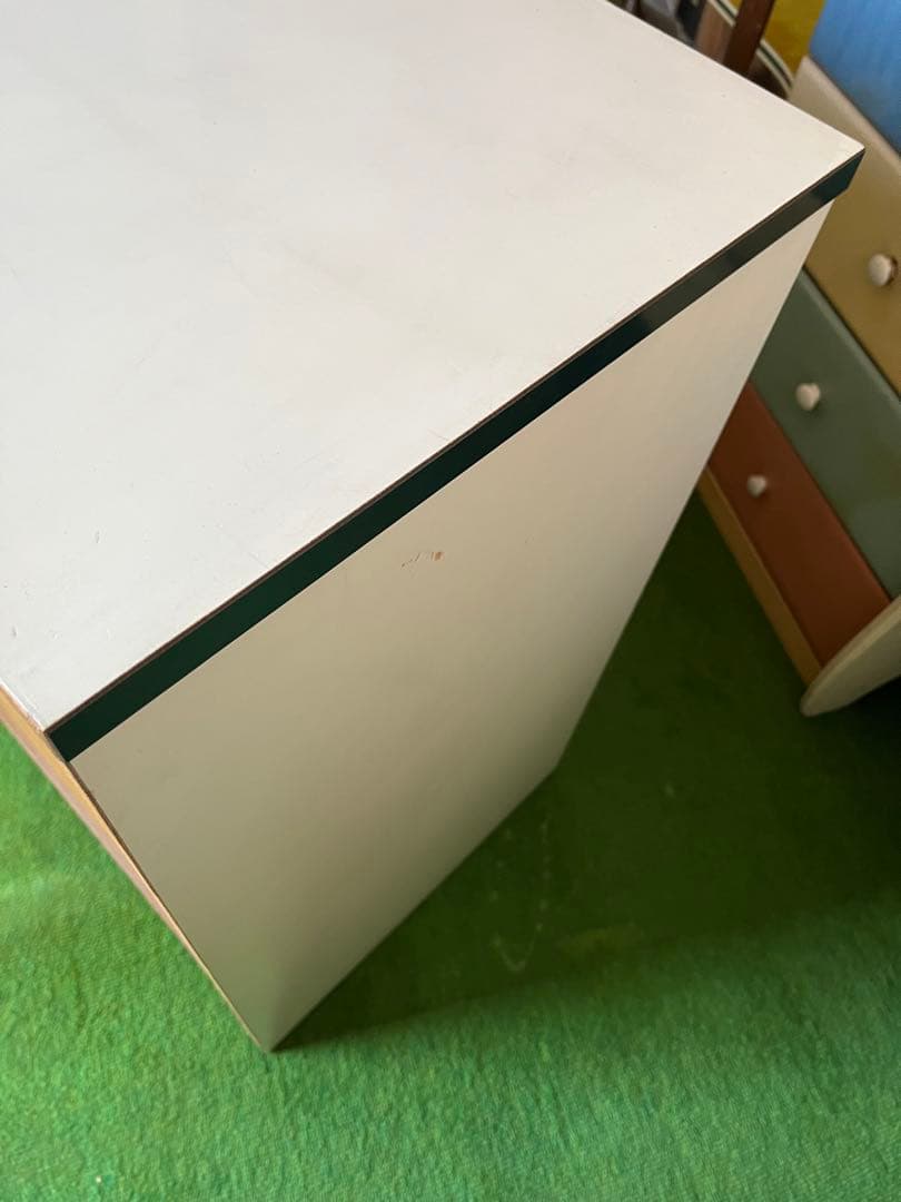 チェスト 昭和レトロ レトロポップ インテリア 当時物 白 緑 箪笥