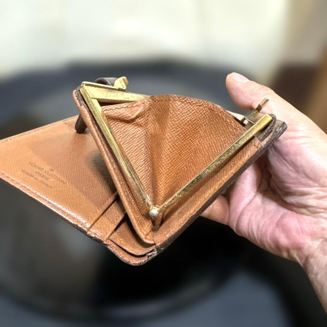 11☆在庫SALE/美品♪モノグラム がま口 財布