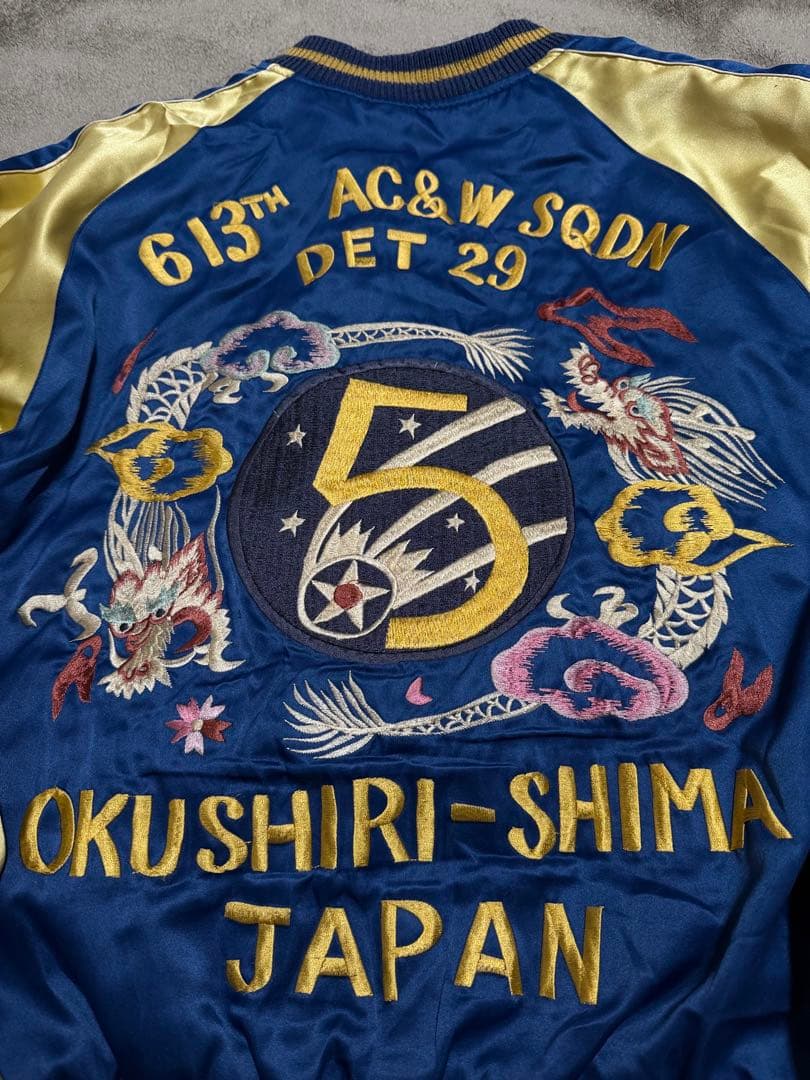 ２面用 テーラー東洋 虎 鷹 日本限定 スカジャン サテン vintage