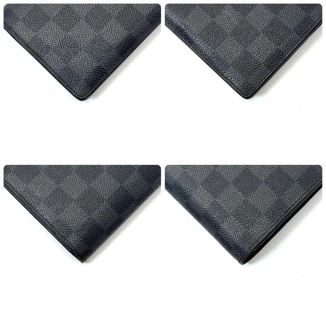 良品 ルイヴィトン ダミエグラフィット ポルトフォイユ ブラザ 財布 二つ折り