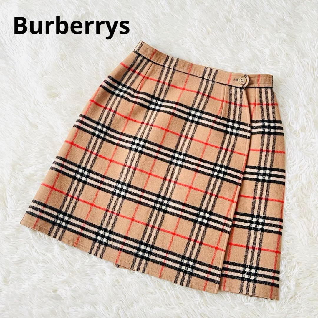 Burberrys ウール ラップスカート ノバチェック　ベージュ