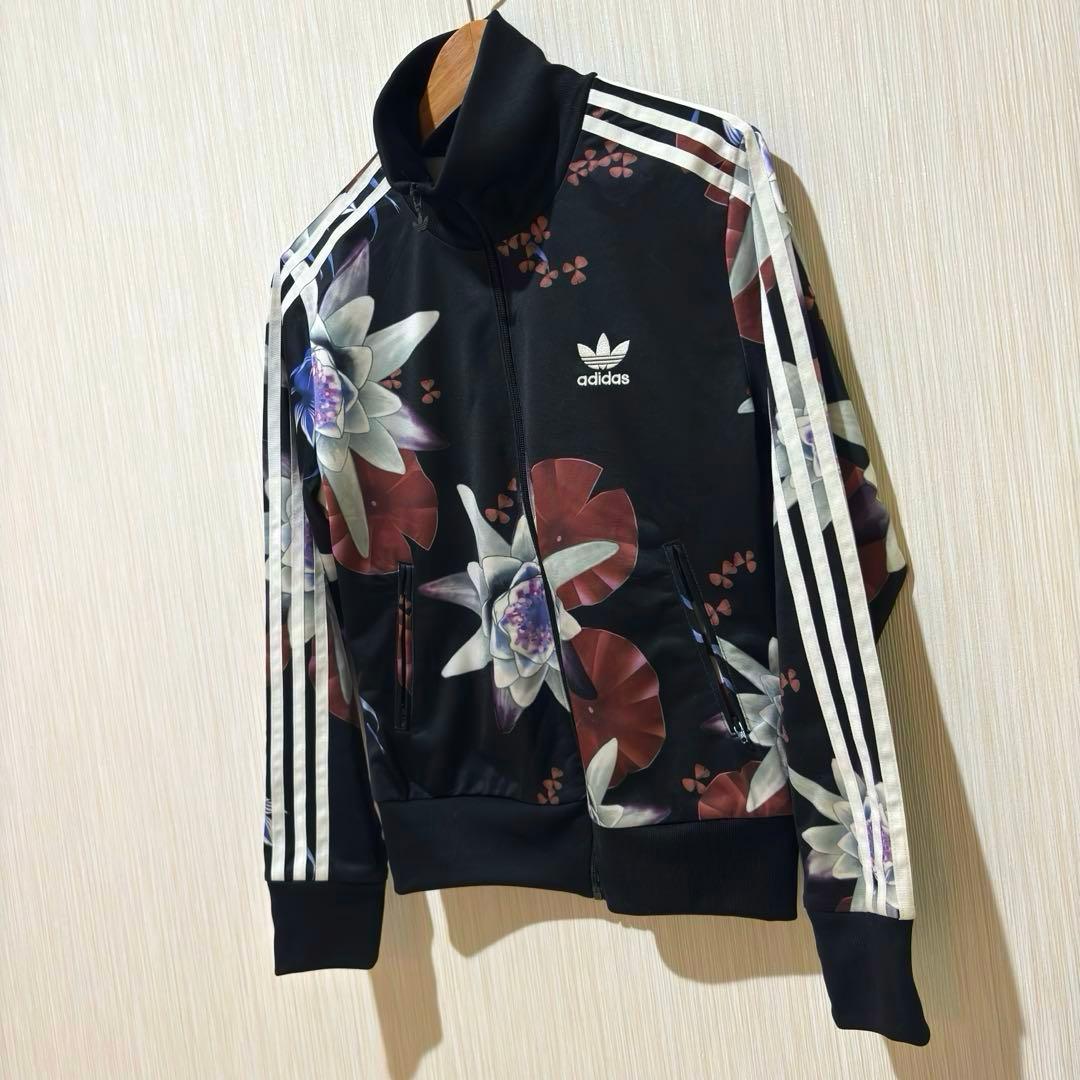 アディダス　トラックジャケット　総柄　花柄　大きめ　2XL