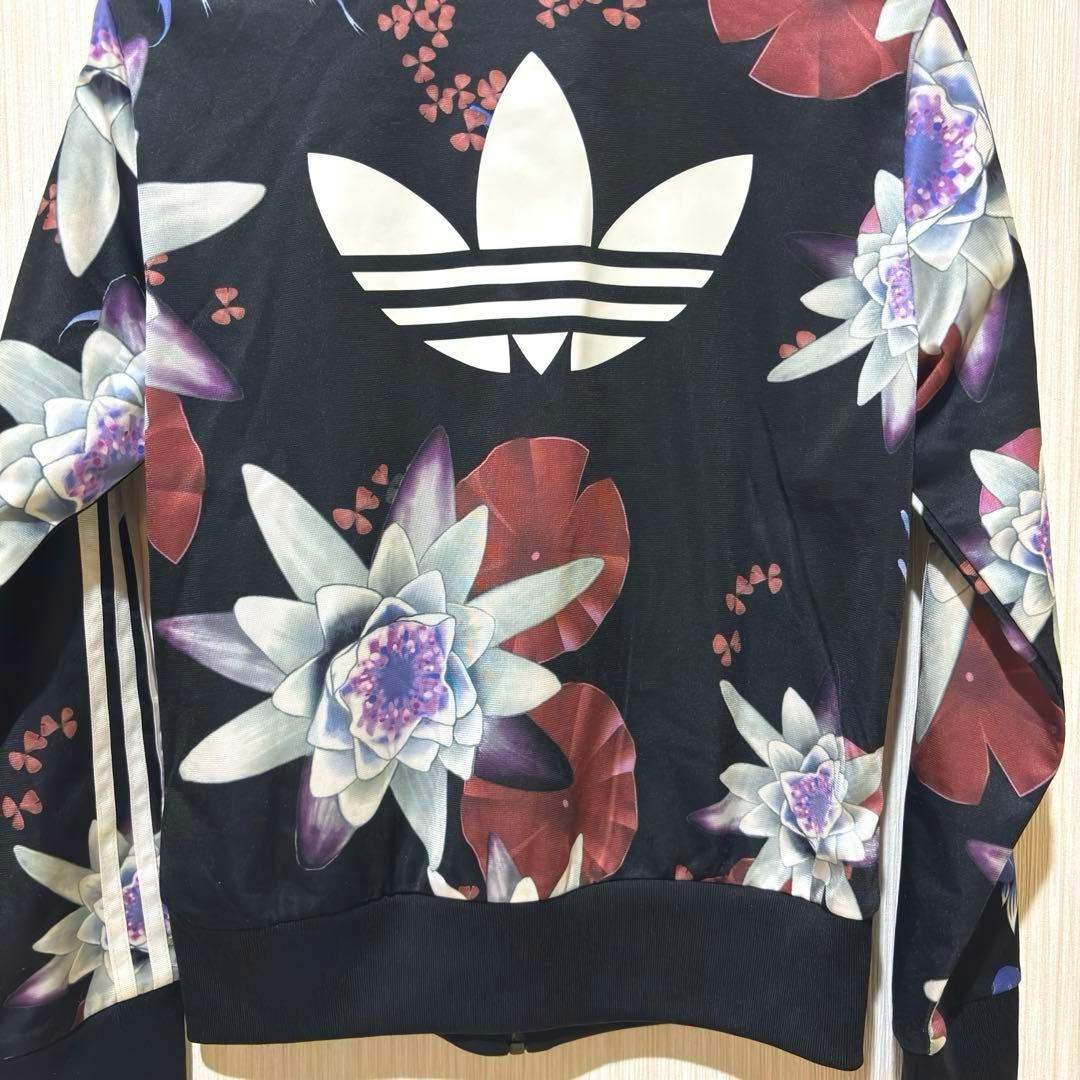 アディダス　トラックジャケット　総柄　花柄　大きめ　2XL