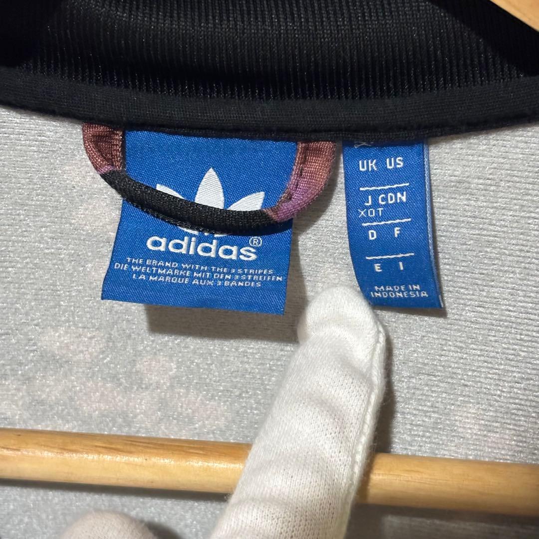 アディダス　トラックジャケット　総柄　花柄　大きめ　2XL