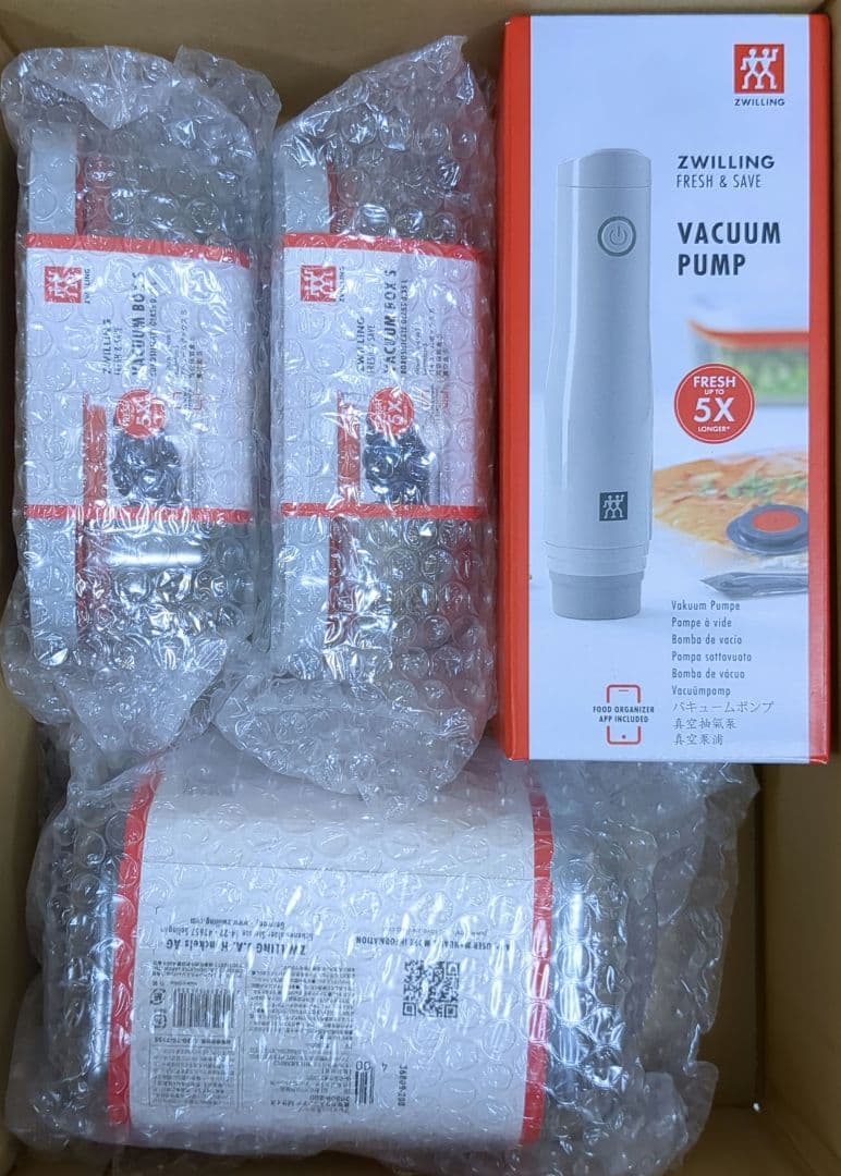 ZWILLING 真空ポンプと保存容器セット