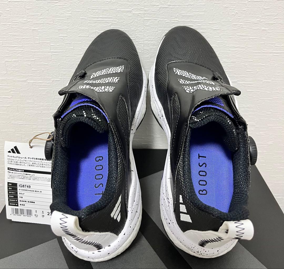 adidas レディースゴルフシューズ 23.5cmブラック IG8749