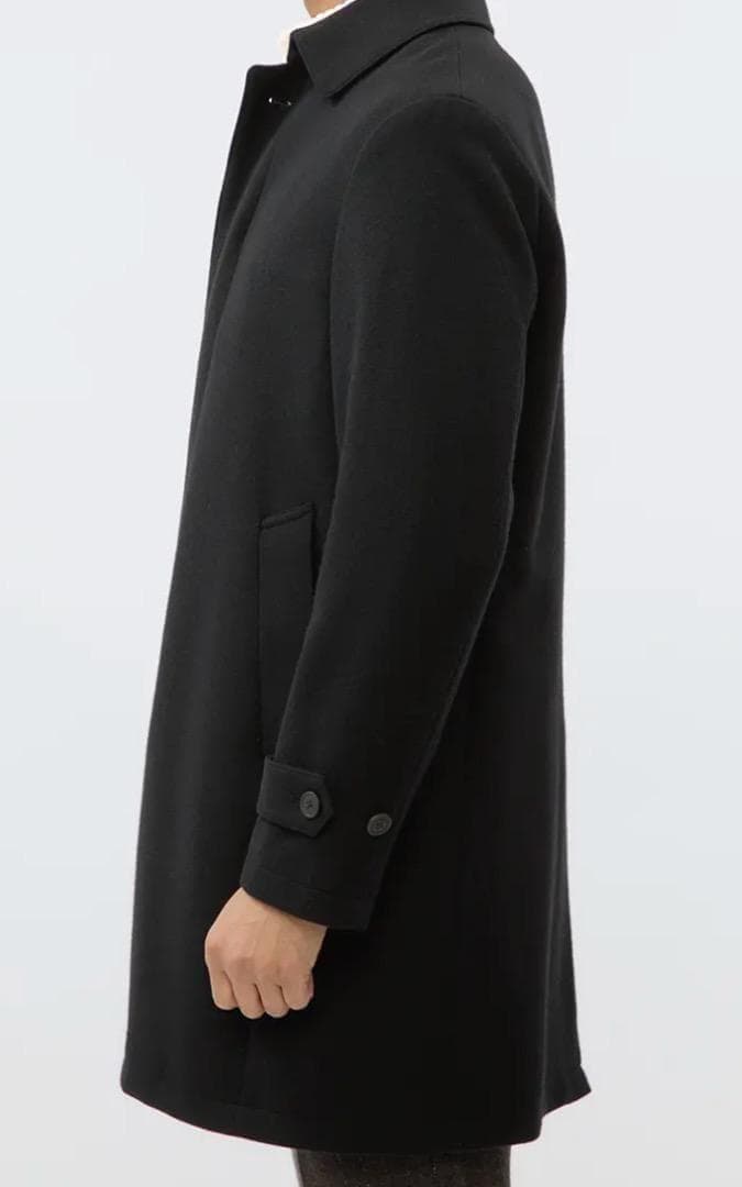 セヴィルロウ プレミアムステンカラーコートカシミヤ混 サイズS 新品 ブラック