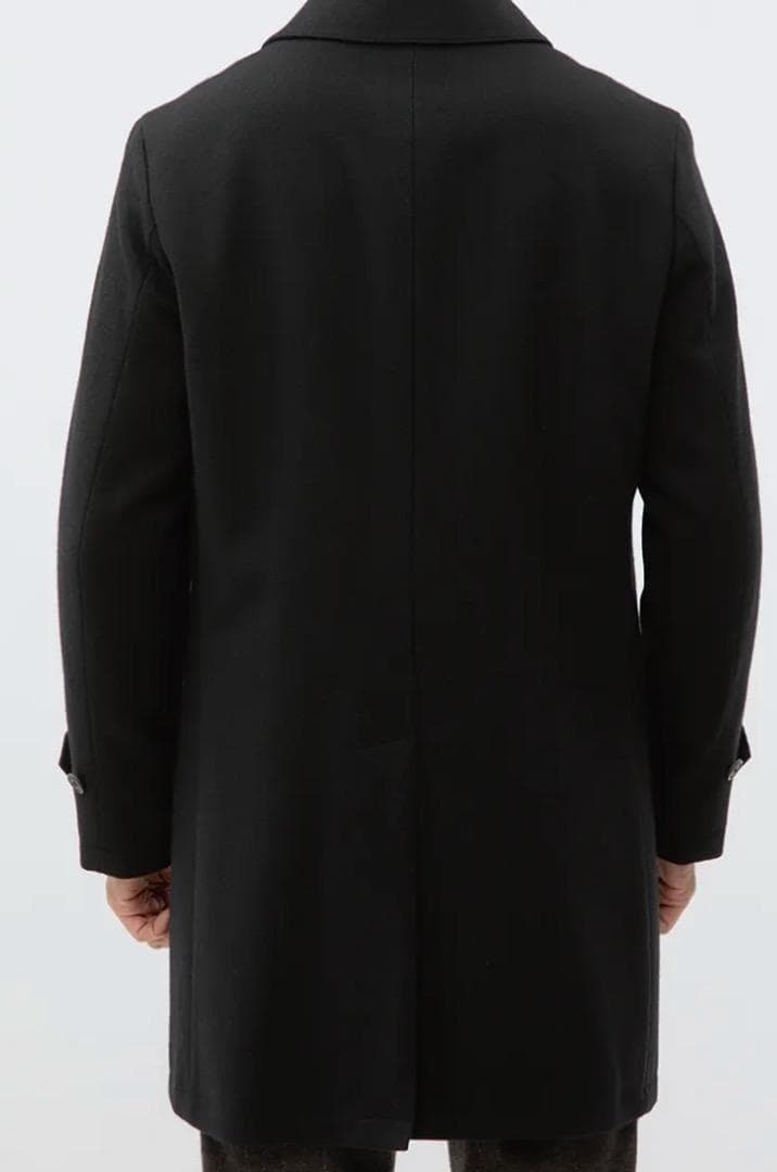 セヴィルロウ プレミアムステンカラーコートカシミヤ混 サイズS 新品 ブラック