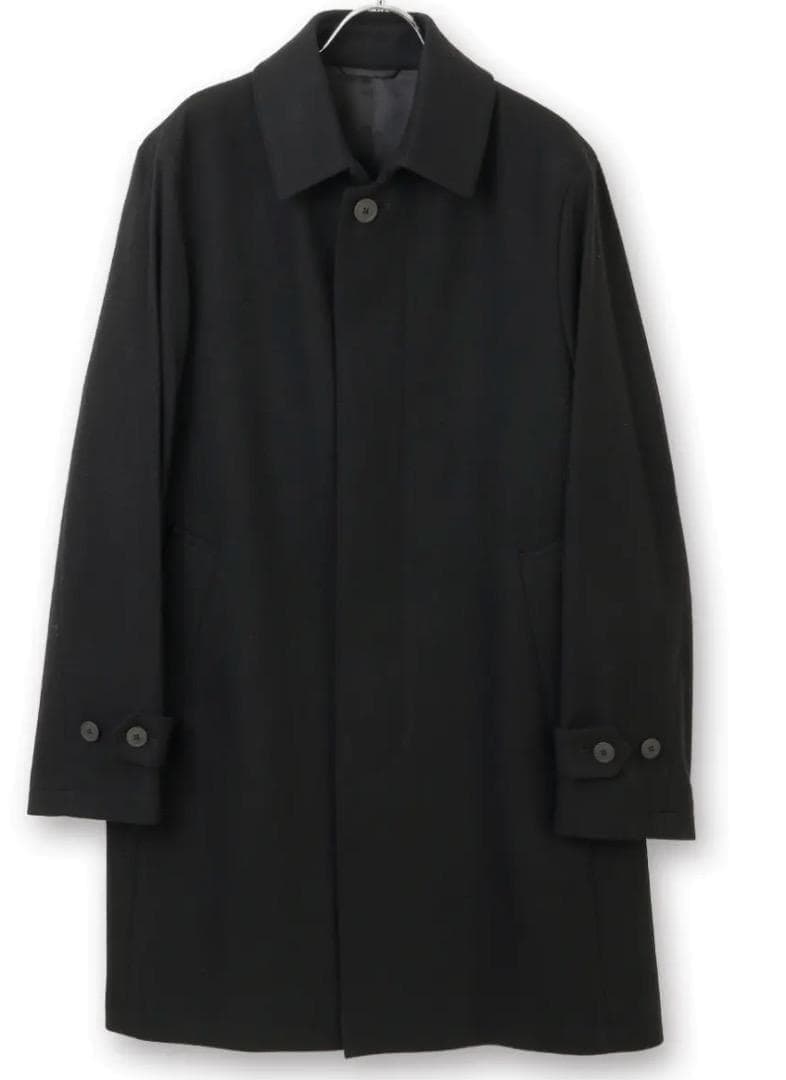 セヴィルロウ プレミアムステンカラーコートカシミヤ混 サイズS 新品 ブラック