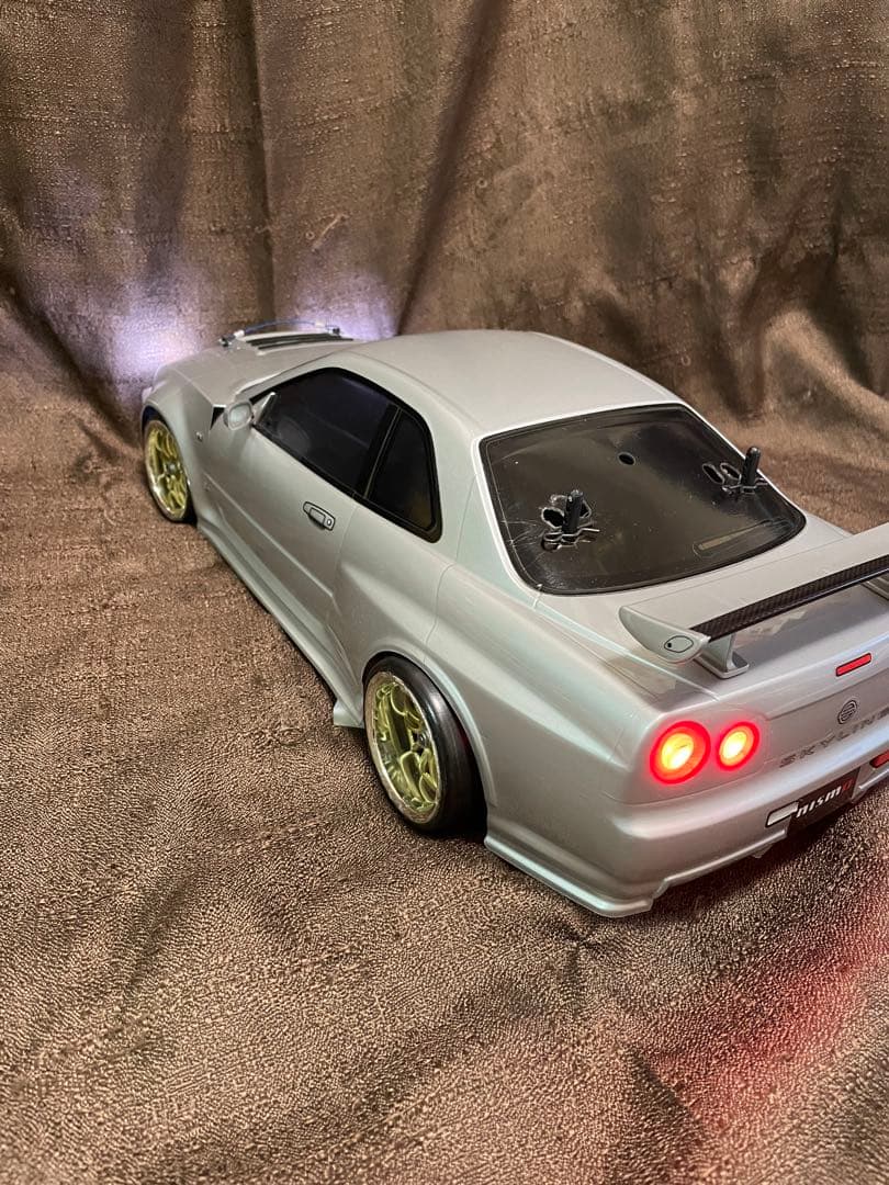 HPI RS4 PRO シャーシ　GTR34ボディ　メカ付き　値下げ交渉不可