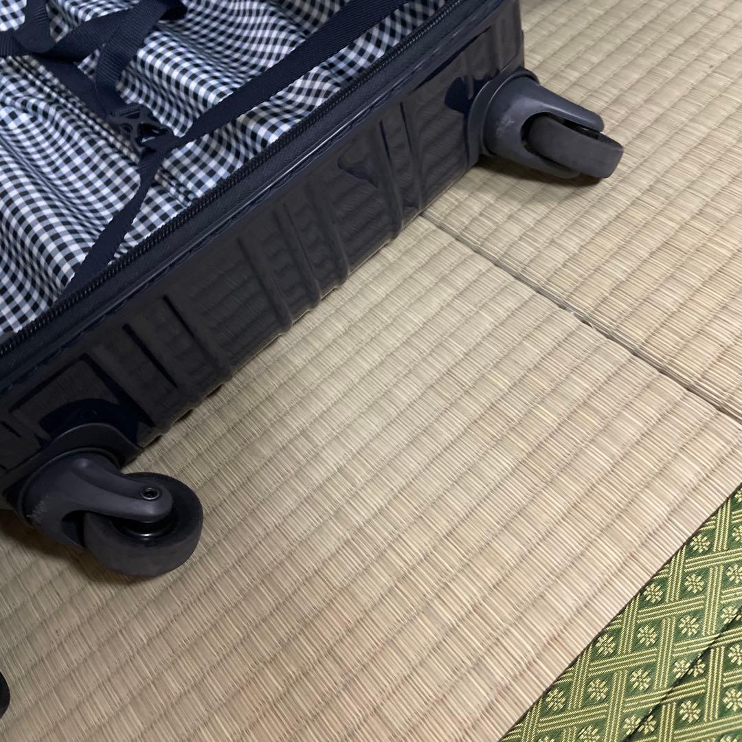 hands+ スーツケース フロントオープン ネイビー 機内持込可