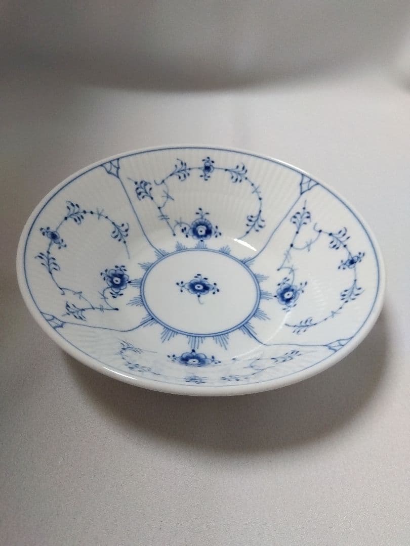 ロイヤルコペンハーゲン ブルーフルーテッドプレイン ディーププレート 17センチ