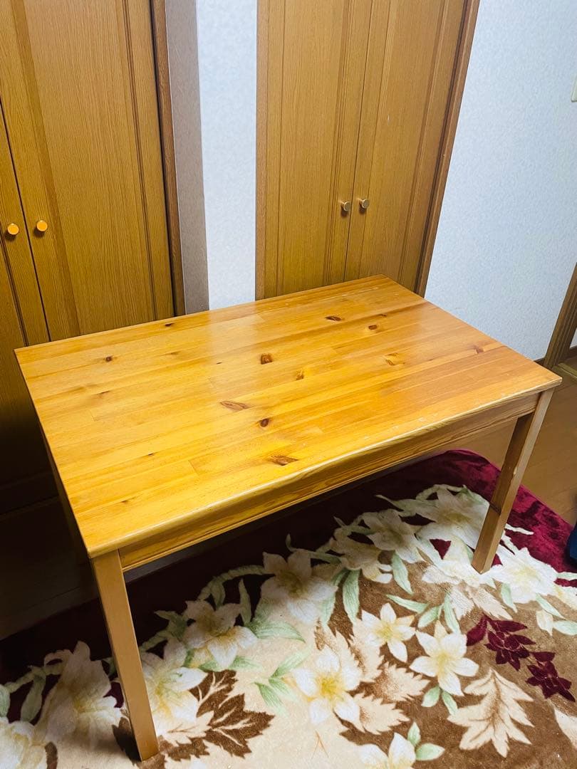 カントリーモデル　ナチュラルウッド 木製 ダイニングテーブル 中型