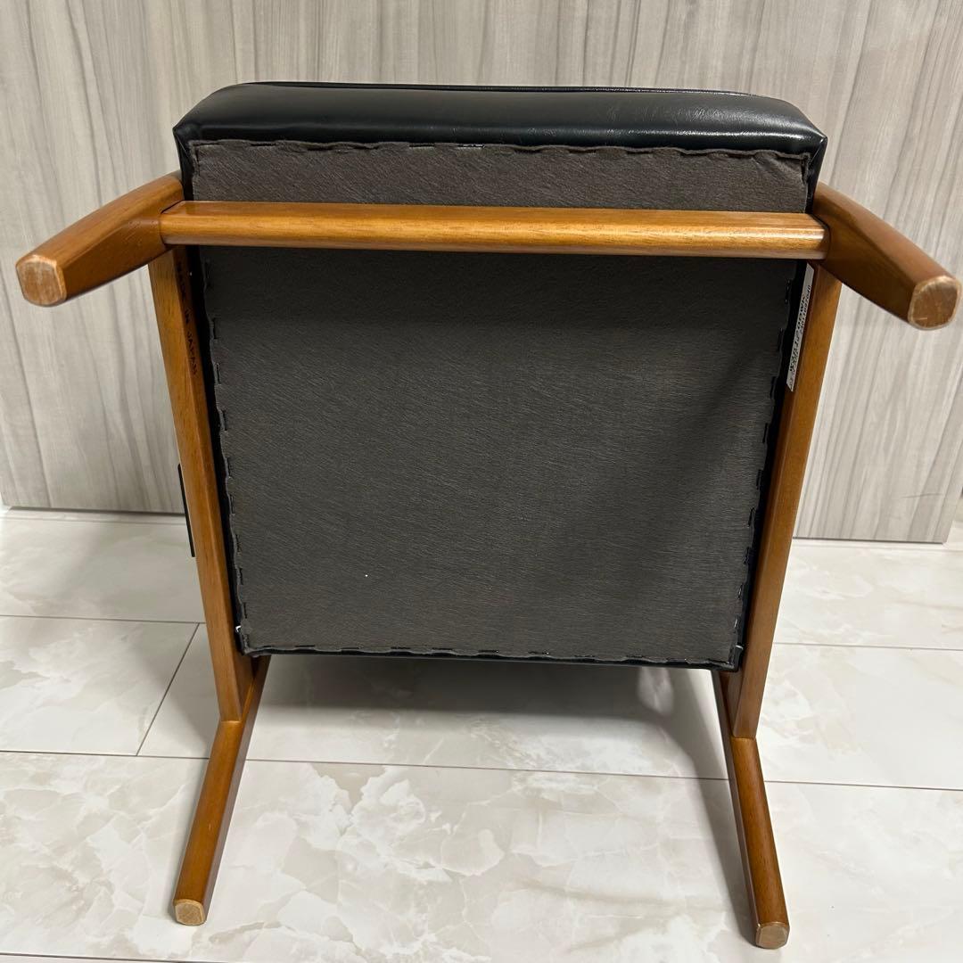 カリモク60 Kチェア ミニ ブラック ミニサイズの1Pソファ