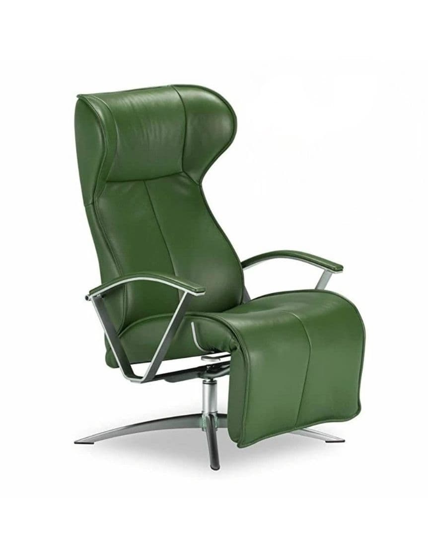 KEBE ケベ リクライニングチェア フットレスト付き ダークワイン色