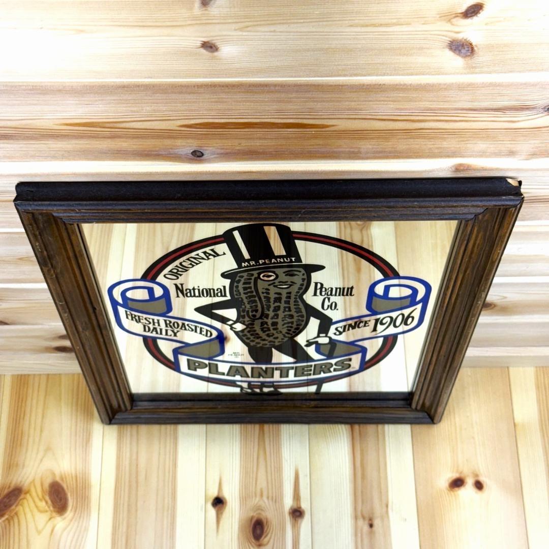 MR PEANUT ミスターピーナッツ ビンテージ 壁掛け パブミラー 鏡