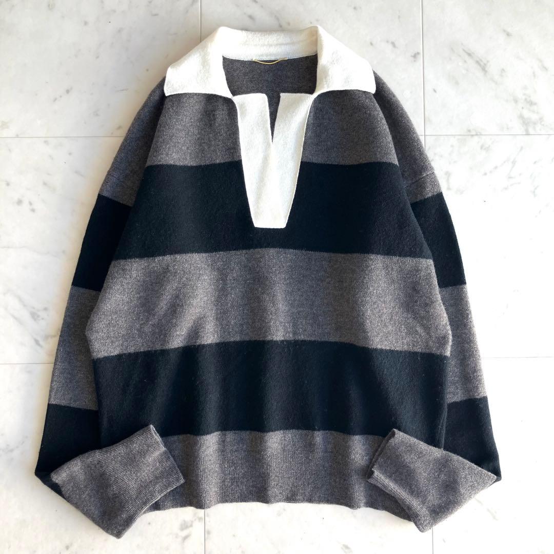 ドゥーズィエムクラス Ivy Style ラグビー ニットプルオーバー