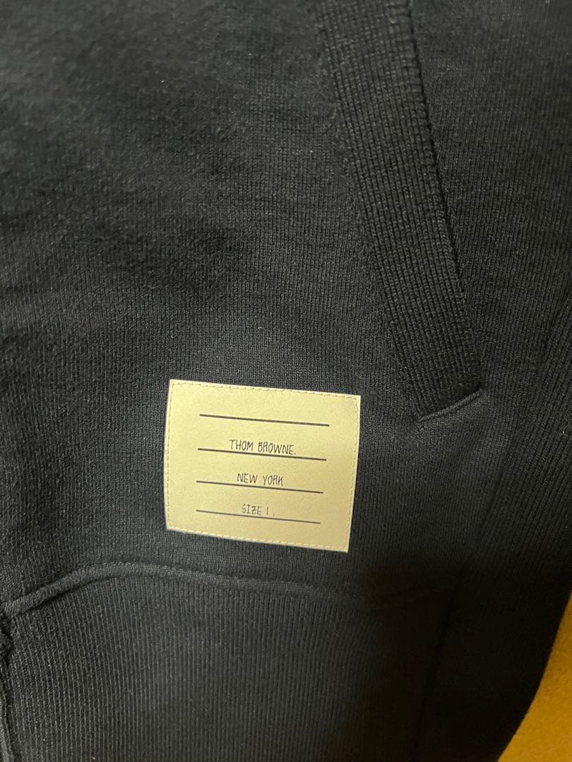 【超美品】THOM BROWNE ネイビー パーカー　サイズ1