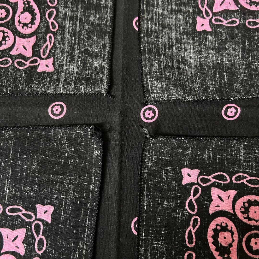 ★ レア 70 80s リーバイス USA製 バンダナ ブラック 黒ピン デッド