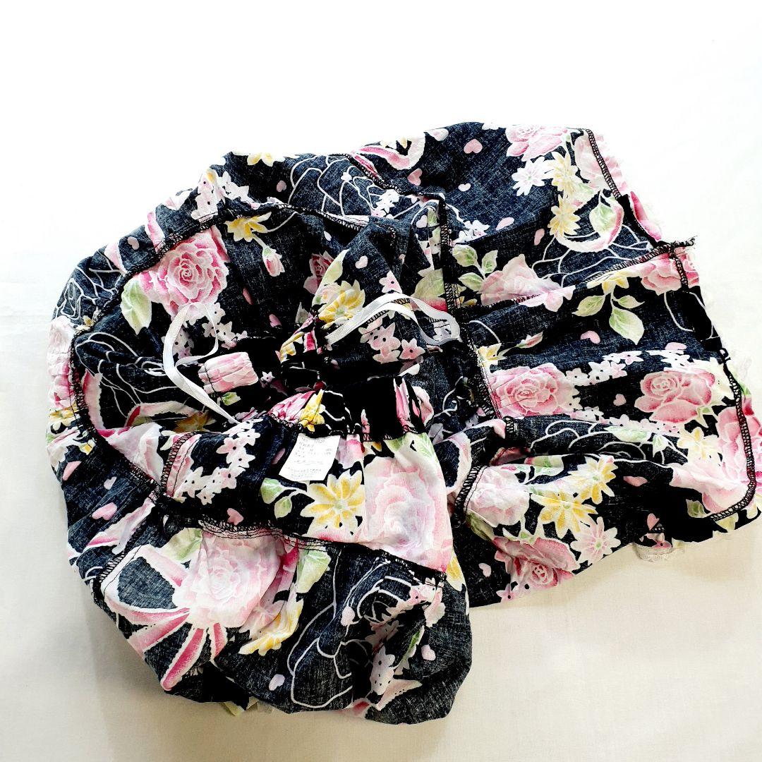 浴衣ドレス　160　花　薔薇　ギャル系　姫系　レース　量産　Y2K