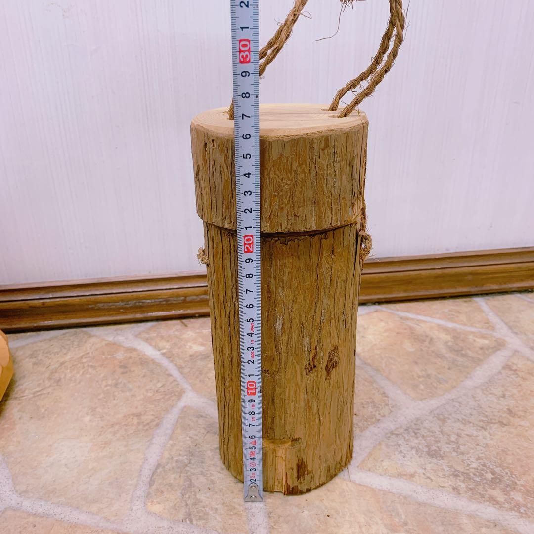 吉野杉　丸太の入れ物　木のケース　北欧　インテリア飾り　天然木　和モダン
