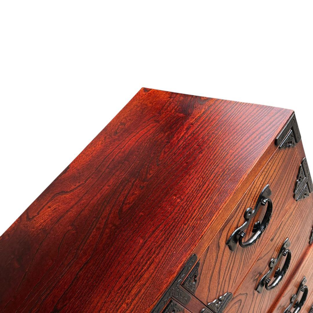 KZ005 岩谷堂箪笥　五段七杯箪笥 南部鉄器 最高級 鍵2本付き