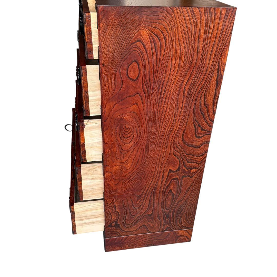 KZ005 岩谷堂箪笥　五段七杯箪笥 南部鉄器 最高級 鍵2本付き