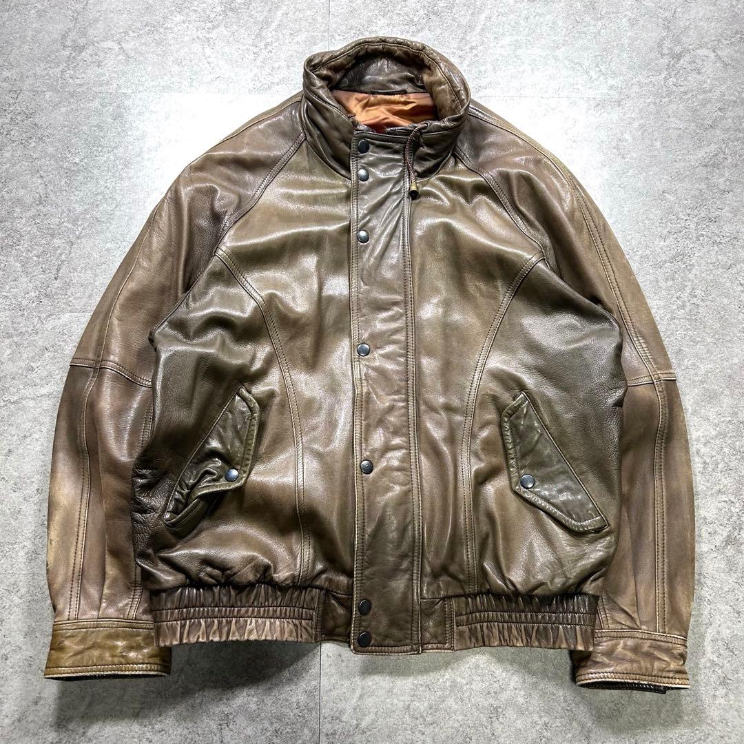 90s【archive】A2/leather flight jacket/Y2K