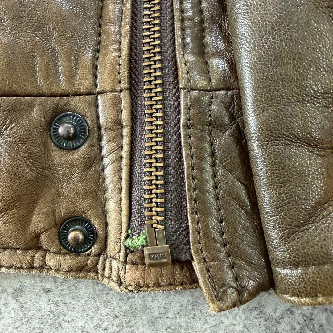 90s【archive】A2/leather flight jacket/Y2K