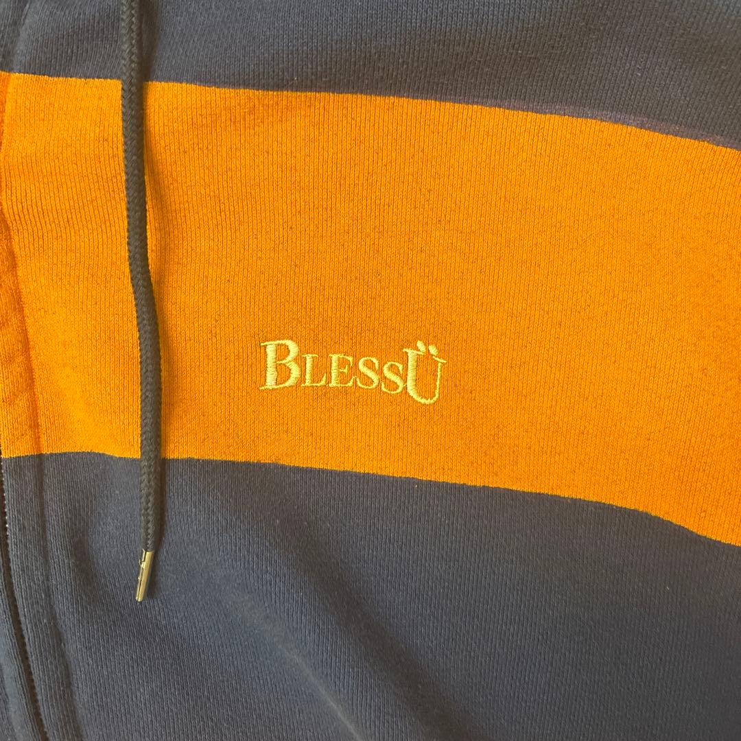 Blessuボーダージップパーカー かつきくん着用