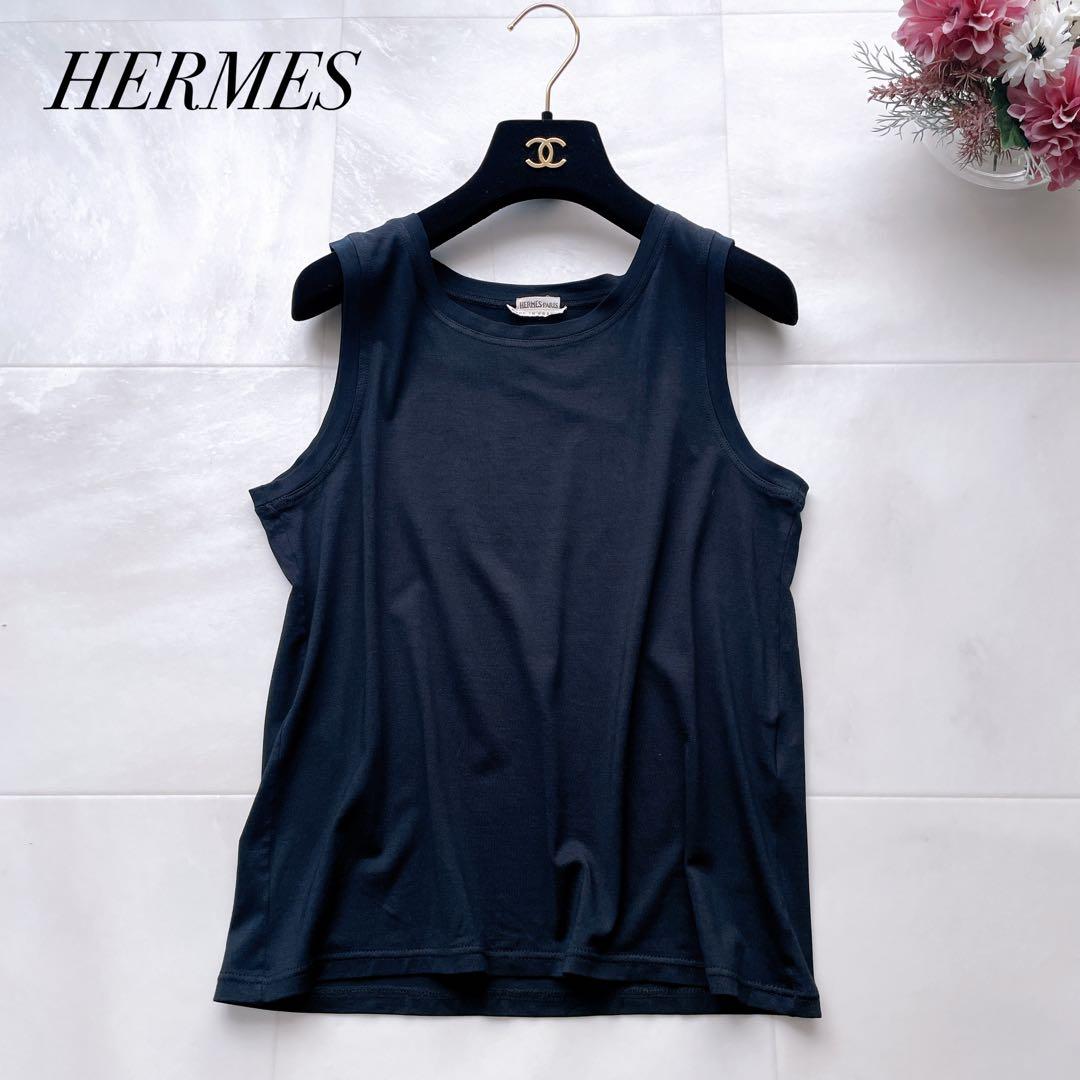 希少✨ エルメス マルジェラ期 カットソー ノースリーブ ブラック