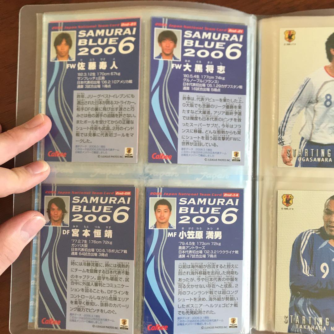 カルビーサッカー日本代表チップス2006年版　限定ファイル&カードセット