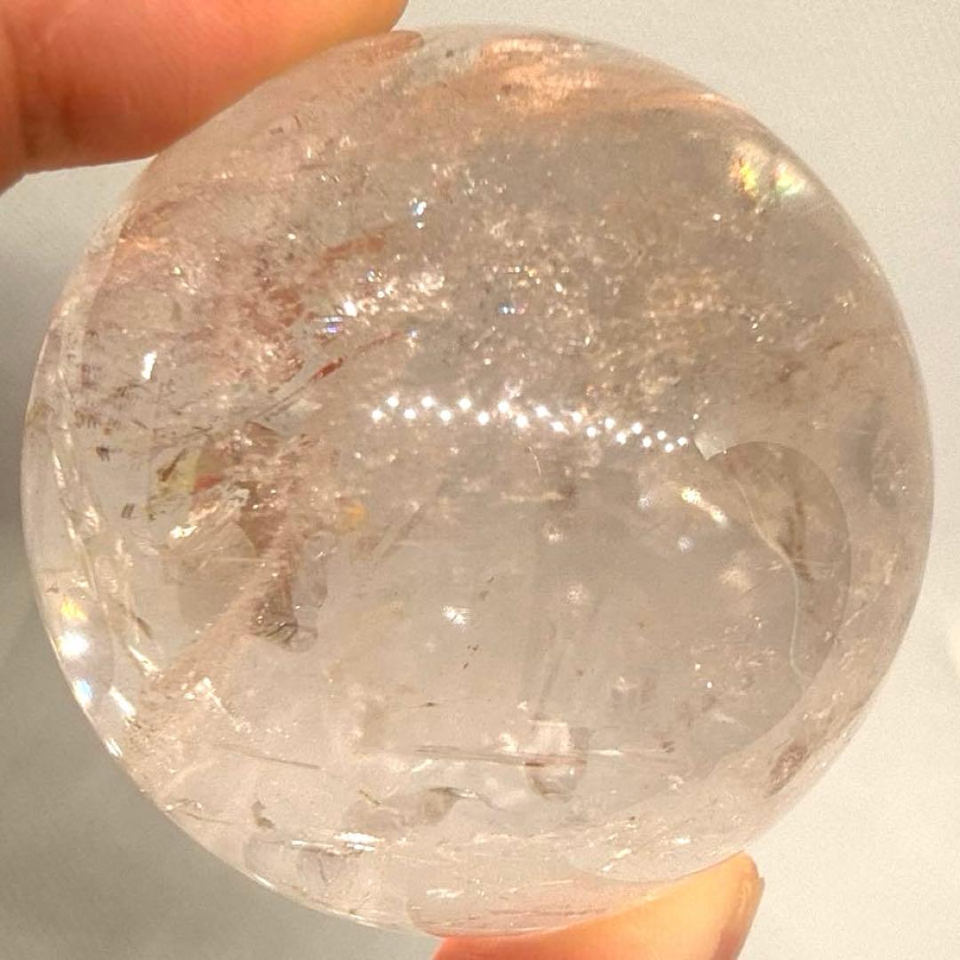 天然石　ピンクアゼツライト　スフィア　【ランダム台座セット】