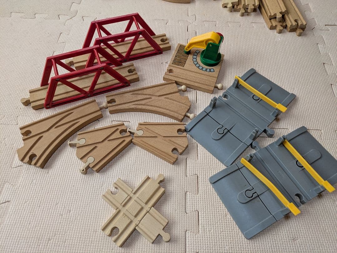 ブリオ 木製レール 汽車と電車のセット 大量 Brio マキシム踏切