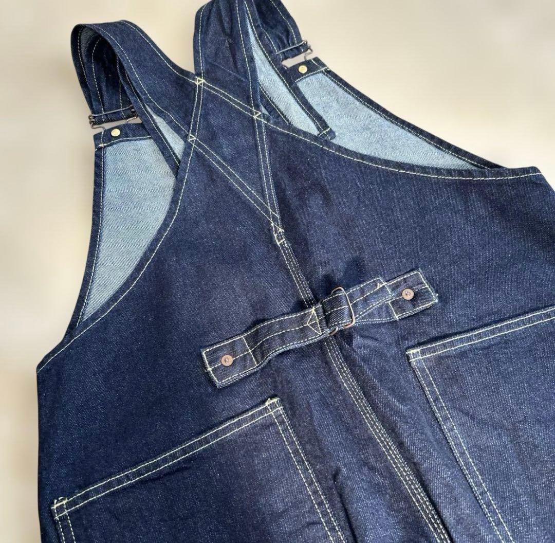 【新品タグ付き】かぐれ　デニムオーバーオール　インディゴ　サイズ1