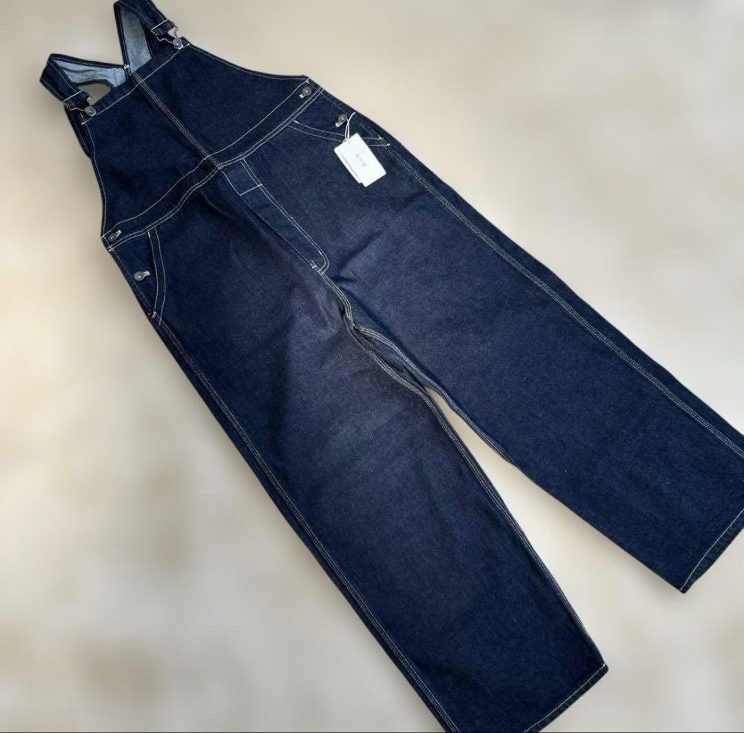 【新品タグ付き】かぐれ　デニムオーバーオール　インディゴ　サイズ1