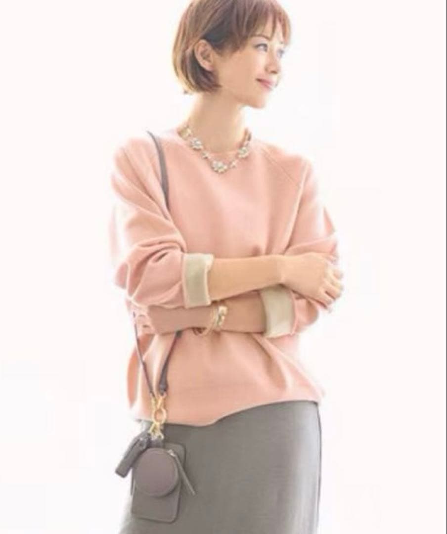 自由区【今季新作】スムージーラグランスリーブ ニット