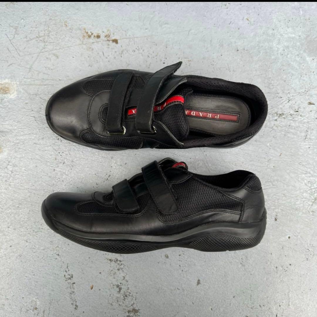 B*E様 prada sport Velcro mesh leather sne