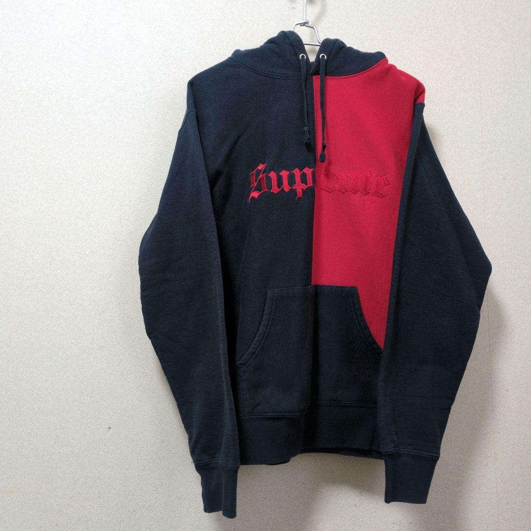 だ*い様 supreme プルオーバー　パーカー　バイカラー　ツートン　希少Mサ