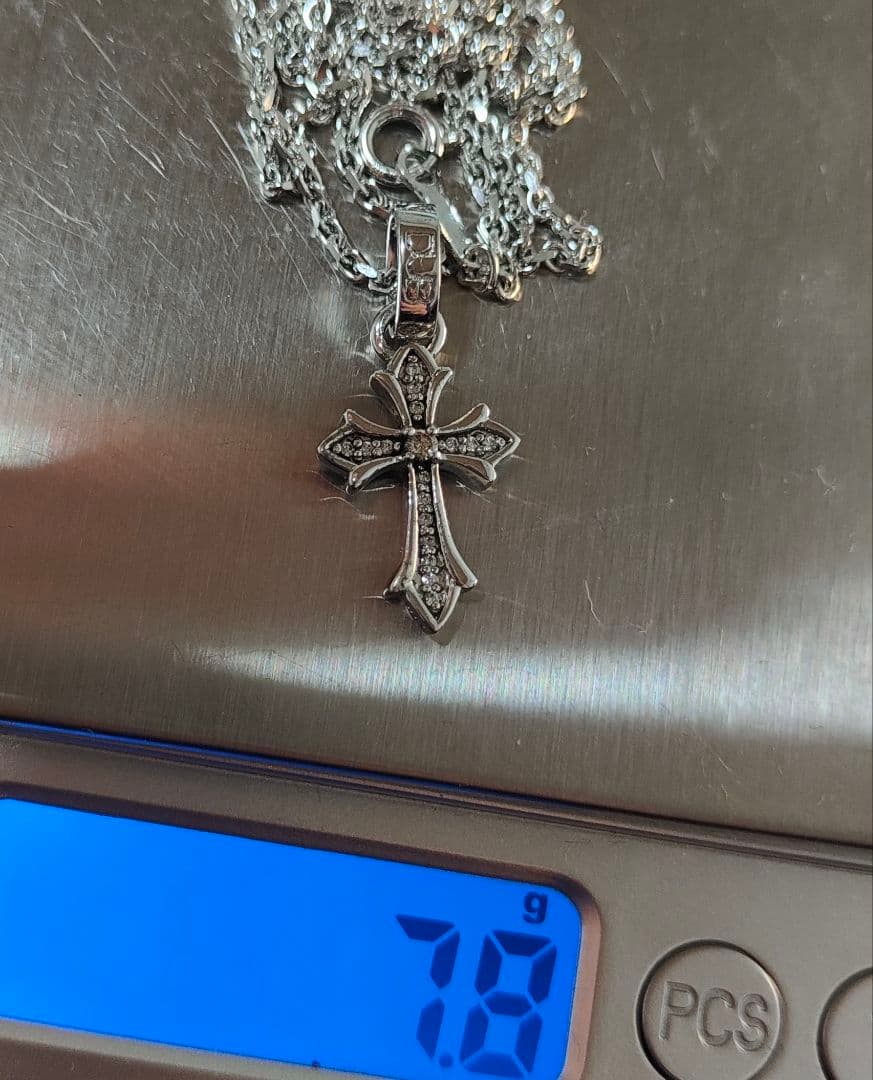 DUB Diamond シルバー 925 クロスペンダント ネックレス