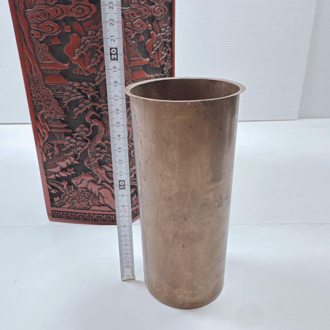 k2121 仙台堆朱　花瓶 フラワーベース　花入